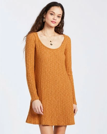 BILLABONG True Hearts Mini Dress AUBURN 1 BILLABONG True Hearts Mini Dress AUBURN