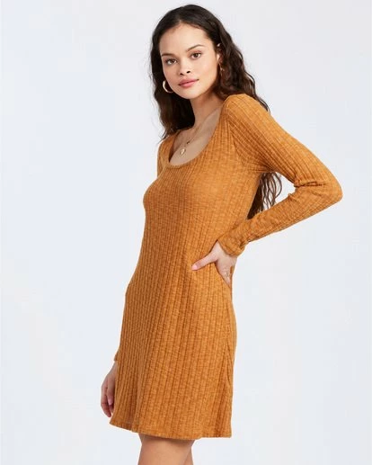 BILLABONG True Hearts Mini Dress AUBURN 2 BILLABONG True Hearts Mini Dress AUBURN - Image 2