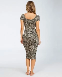 BILLABONG Mid Day Bodycon Dress ANIMAL 5 BILLABONG Mid Day Bodycon Dress ANIMAL -Women Clothing Shop jd463bmi billabongw ani bck1