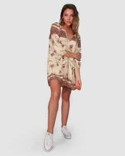 BILLABONG Driftaway Dress CREAM -Women Clothing Shop jd813bdr billabongsg crm frt1