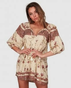BILLABONG Driftaway Dress CREAM