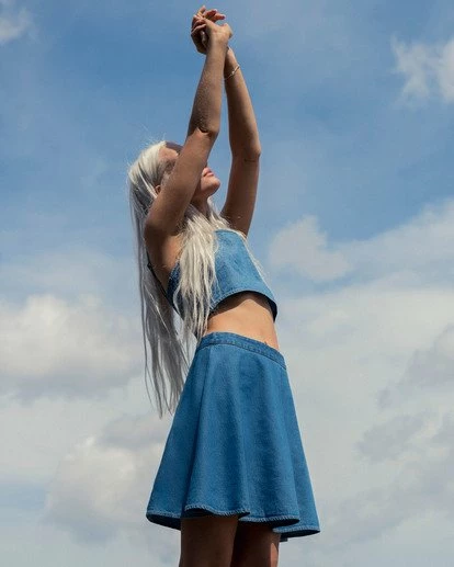 BILLABONG Tropics Skirt BLUE INDIGO 1 BILLABONG Tropics Skirt BLUE INDIGO