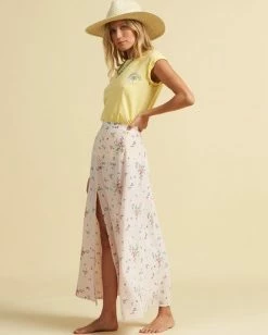 BILLABONG Salty Blonde Peachy Keen Maxi Skirt PEONY -Women Clothing Shop jk163bpe billabongw peo sd1