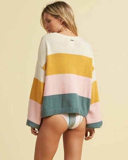 BILLABONG Salty Blonde Day Drifter Sweater BRIGHT GOLD 4 BILLABONG Salty Blonde Day Drifter Sweater BRIGHT GOLD - Image 4