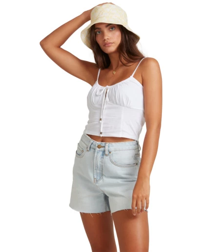 BILLABONG Riley Cut-Off Denim Shorts WASHED BLACK 3 BILLABONG Riley Cut-Off Denim Shorts WASHED BLACK - Image 3