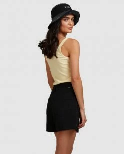 BILLABONG Riley Cut-Off Denim Shorts WASHED BLACK 16 BILLABONG Riley Cut-Off Denim Shorts WASHED BLACK -Women Clothing Shop ubjds00103 billabongw waa sd2