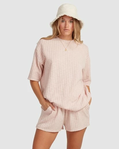 BILLABONG Sunset Boyfriend T-Shirt PEACHY HAZE 4 BILLABONG Sunset Boyfriend T-Shirt PEACHY HAZE - Image 4