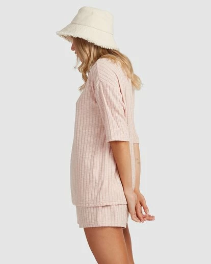 BILLABONG Sunset Boyfriend T-Shirt PEACHY HAZE 2 BILLABONG Sunset Boyfriend T-Shirt PEACHY HAZE - Image 2