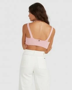 BILLABONG Sandstorm Knit Bodycon Top PALE PINK -Women Clothing Shop ubjkt00124 billabongw ppi bck1