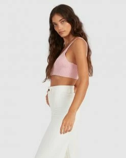 BILLABONG Sandstorm Knit Bodycon Top PALE PINK -Women Clothing Shop ubjkt00124 billabongw ppi sd1