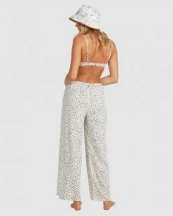 BILLABONG Sandstorm Printed Pants CREAM -Women Clothing Shop ubjnp00111 billabongw crm bck1