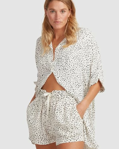 BILLABONG Sandstorm Elastic Shorts CREAM 5 BILLABONG Sandstorm Elastic Shorts CREAM - Image 5