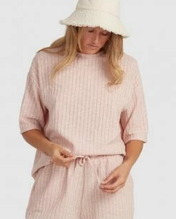 BILLABONG Sunset High-Waist Elastic Shorts PEACHY HAZE -Women Clothing Shop ubjns00115 billabongw meb0 dtl1