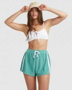 BILLABONG Spirit Elastic Waist Shorts TEAL 8 BILLABONG Spirit Elastic Waist Shorts TEAL -Women Clothing Shop ubjns00131 billabongw tea frt2
