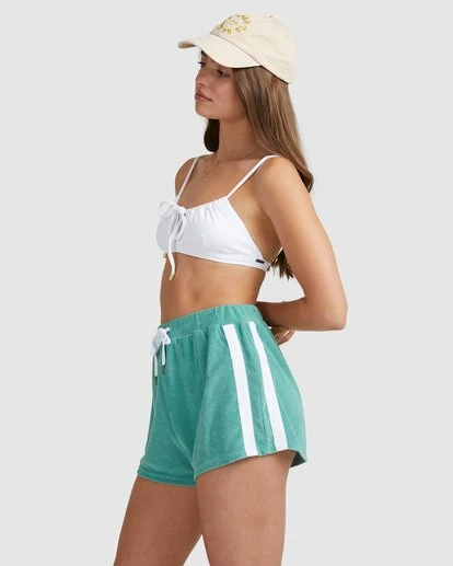 BILLABONG Spirit Elastic Waist Shorts TEAL 2 BILLABONG Spirit Elastic Waist Shorts TEAL - Image 2