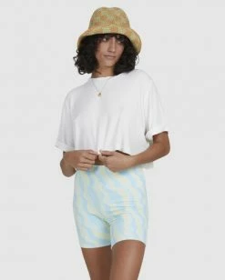 BILLABONG My Wave Bike Shorts LEMON LIME -Women Clothing Shop ubjns00133 billabongw lml frt2