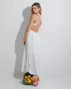 BILLABONG Shore Thing Maxi Dress WHITE