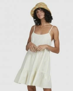 BILLABONG Zesty Mini Dress LEMON LIME -Women Clothing Shop ubjwd00180 billabongw lml frt2