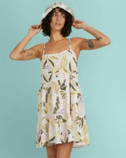BILLABONG Sunset Bluebell Mini Dress CREAM