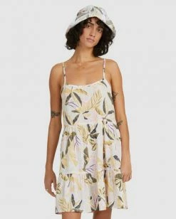 BILLABONG Sunset Bluebell Mini Dress CREAM -Women Clothing Shop ubjwd00190 billabongw crm frt2