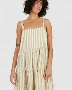 BILLABONG Sunset Seaspray Maxi Dress OLIVE -Women Clothing Shop ubjwd00192 billabongw olv dtl1