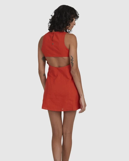 BILLABONG Red Earth Mini Dress RED 3 BILLABONG Red Earth Mini Dress RED - Image 3