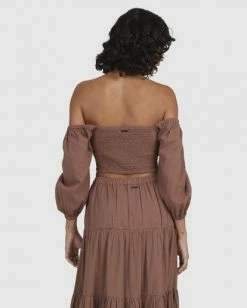 BILLABONG Del Sole Maxi Skirt CHOCOLATE 9 BILLABONG Del Sole Maxi Skirt CHOCOLATE -Women Clothing Shop ubjwk00115 billabongw cho bck1