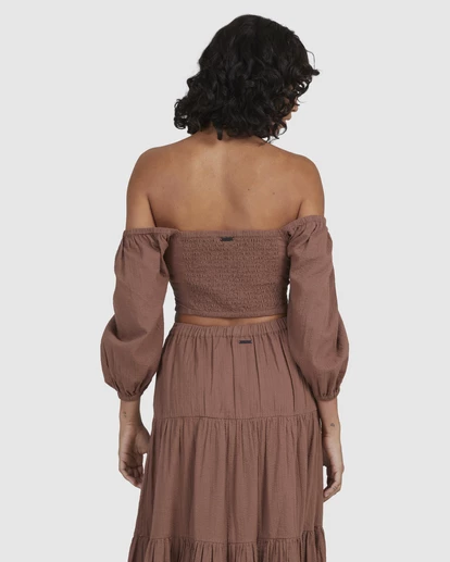 BILLABONG Del Sole Maxi Skirt CHOCOLATE 4 BILLABONG Del Sole Maxi Skirt CHOCOLATE - Image 4