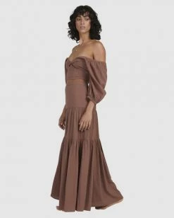BILLABONG Del Sole Maxi Skirt CHOCOLATE 8 BILLABONG Del Sole Maxi Skirt CHOCOLATE -Women Clothing Shop ubjwk00115 billabongw cho sd1