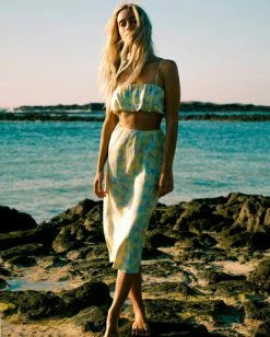 BILLABONG Tempest Midi Skirt LEMON LIME