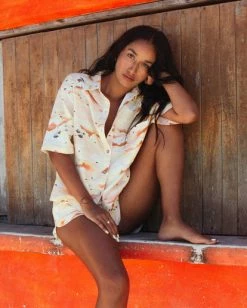 BILLABONG Mystic Beach Button-Down Shirt MULTI