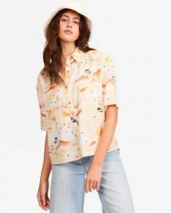 BILLABONG Mystic Beach Button-Down Shirt MULTI -Women Clothing Shop ubjwt00113 billabongw mul frt1