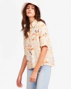 BILLABONG Mystic Beach Button-Down Shirt MULTI -Women Clothing Shop ubjwt00113 billabongw mul sd1