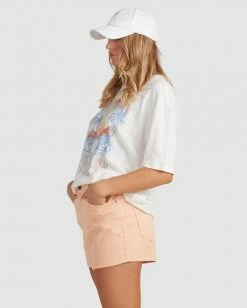 BILLABONG Under The Sun Eco Boyfriend T-Shirt SALT CRYSTAL -Women Clothing Shop ubjzt00104 billabongw scs sd1