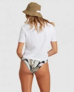BILLABONG Summer Sunset Crop T-Shirt WHITE 7 BILLABONG Summer Sunset Crop T-Shirt WHITE -Women Clothing Shop ubjzt00108 billabongw wht bck1