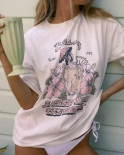 BILLABONG Tropical Treat T-Shirt SALT CRYSTAL
