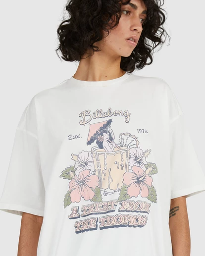 BILLABONG Tropical Treat T-Shirt SALT CRYSTAL 8 BILLABONG Tropical Treat T-Shirt SALT CRYSTAL - Image 8