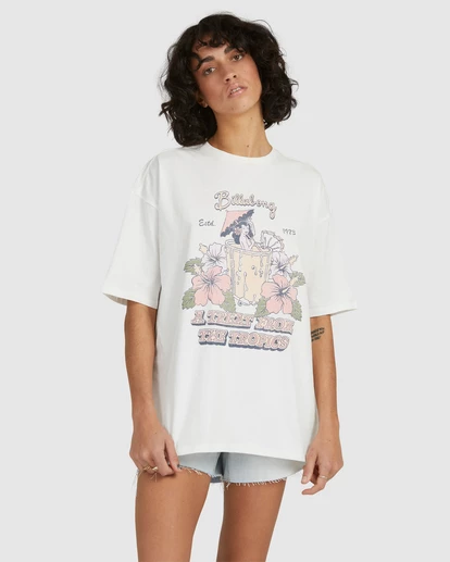 BILLABONG Tropical Treat T-Shirt SALT CRYSTAL 4 BILLABONG Tropical Treat T-Shirt SALT CRYSTAL - Image 4