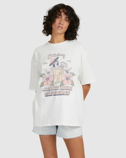 BILLABONG Tropical Treat T-Shirt SALT CRYSTAL 7 BILLABONG Tropical Treat T-Shirt SALT CRYSTAL - Image 7