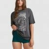 BILLABONG Steph Claire Smith Feel Real Boyfriend T-Shirt NUTMEG