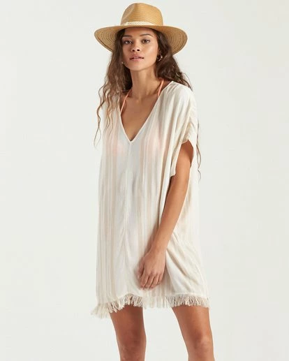 BILLABONG Walk Away Tunic Top SALT CRYSTAL 1 BILLABONG Walk Away Tunic Top SALT CRYSTAL